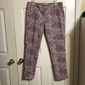 Michael Kors NWOT pink cheetah skinny pant